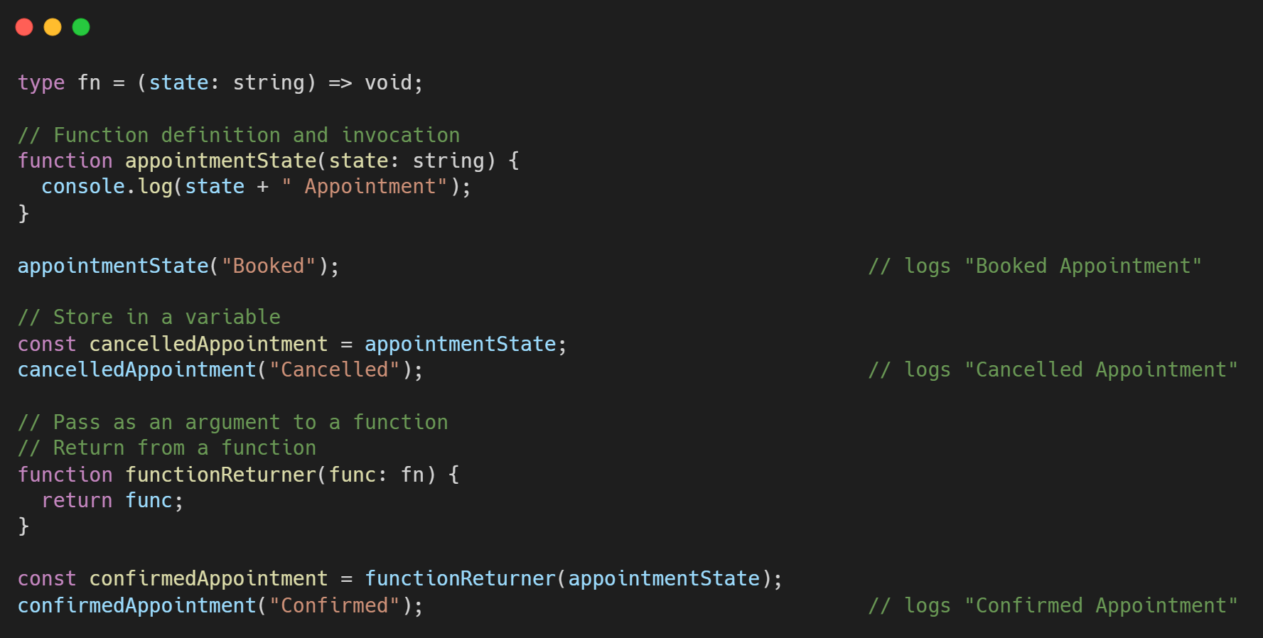 typescript function annotation
