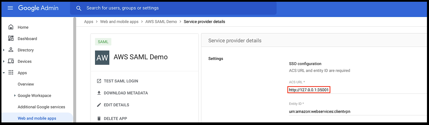 AWS Client VPN Using SAML Authentication